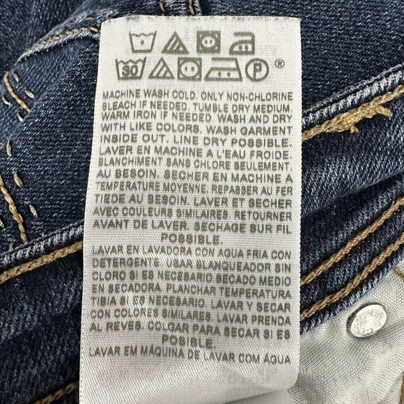 Denizen Levis Blue Jeans Capri Pant Size 12 Cotton Blend Stretch Mid Rise - Picture 9 of 10